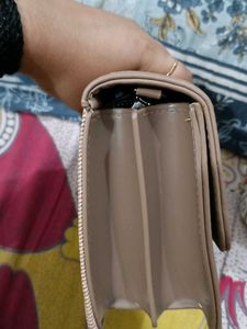 Stylish Beige Tweed Handbag