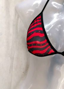 Gothic Skeleton Print Bikini Top