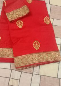 New Red Saree💕💕
