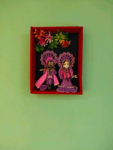 Krishna &amp; Radha Clay Figurines