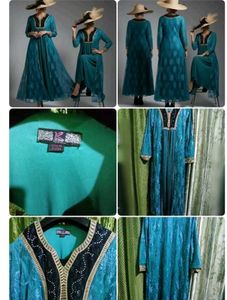 Elegant Teal Lace Maxi Dress