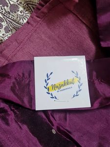 Purple Silk Crop Top Skirt - 1-2.5y