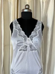 Vintage White Lace Slip dress