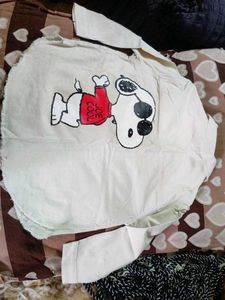 Peanuts Snoopy Denim Shirt for girls