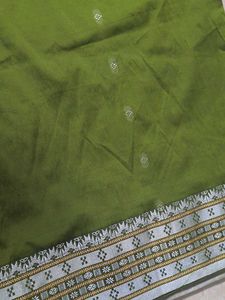 Elegant Olive Green Saree
