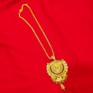 one gram gold chain and pendant