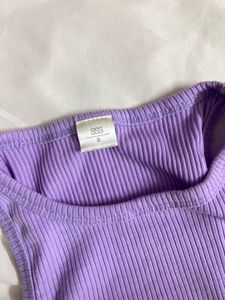 SSS - Lilac Ribbed Tank Top [Size - S]