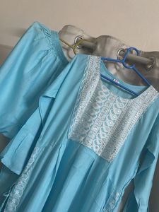 Elegant Blue Kurta Set