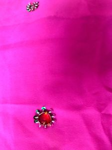 Beautiful Pink Embroidered Dress Material