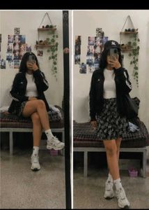 Chic Black &amp; White Skirt