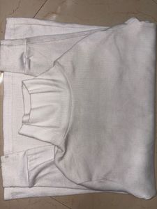 White Long Sleeve Turtleneck Top