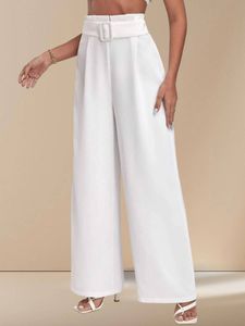 Chic High-Waisted Wide-Leg Trousers