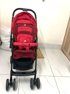 Red Baby Stroller