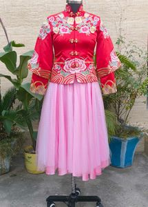 Embroidered Chinese jacket &amp; Tulle Skirt