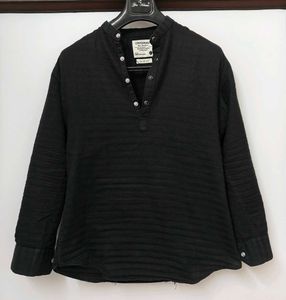 Men's Black Henley Shirt
