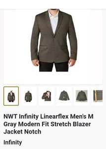 Infinity Men's Gray  Blazer Jacket L size