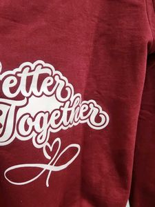 maroon trendy hoodie