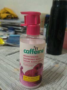 Caffeine Raspberry Rush Suncreen Body Lotion
