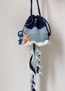 Handmade Crochet Jellyfish Bag
