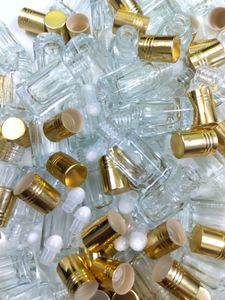 Attar Making Empty Glass 3ml Bottle 6 pieces
