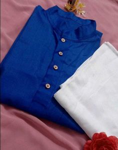 Royal Blue Kurta with White bottom