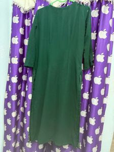 Bottle Green embroidery Kurta set