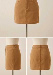 (700)Corduroy Mini Skirt - Stylish &amp; Trendy