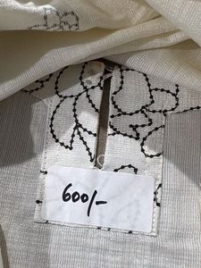 White Kurta with Floral print