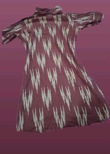Handcrafted Ikat Print Dress