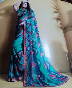 Georgette Printed Saree
