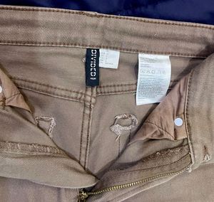 H&amp;M Wide Leg Brown Jeans