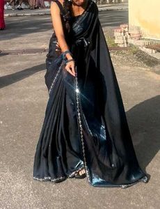 Elegant blue Saree
