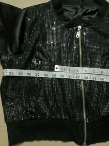 Women's Glitter Shine Crop Jacket Fixed Price