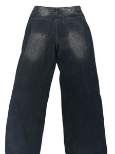 Black washed jeans