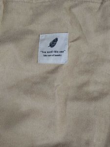 Urbanic Cute Beige Corduroy Tote Bag