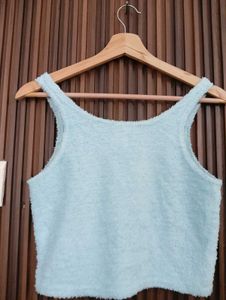 Cozy Fuzzy Cropped Tank Top