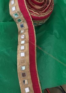 Embellished Mirror Work Dupatta Border
