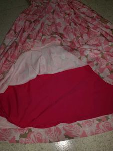 Vintage Pink Floral Dress