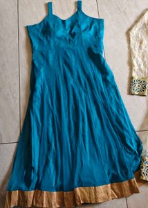Elegant Teal &amp; Cream Ethnic Kurta Set