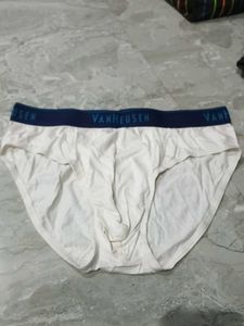 Van Heusen Men's White Briefs