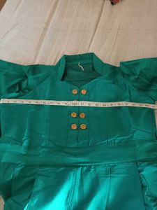 Elegant Teal flour length gown