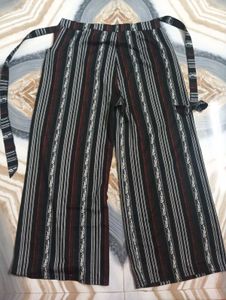 Stylish Striped Palazzos with Belt