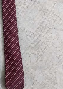 Zodina Striped Burgundy Tie,New Generation Tie👍
