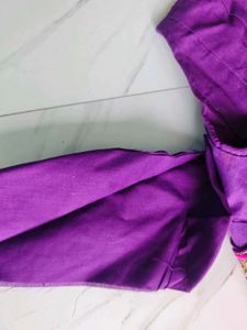 Embroidered Purple Kurta Set