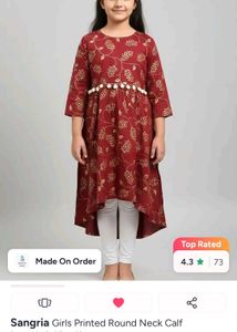Sangria 6-8 years girls kurti new with tag