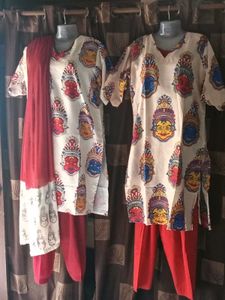 3Combo-2-NewKurtis+GentlyUsedEthnicKurtaSet+Dupatt