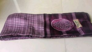 Purple Magic Crape Saree with Blouse