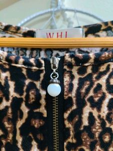 Leopard Print Short Sleeve Dress