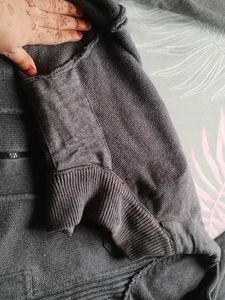 Stylish Gray Knit Jacket