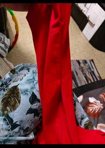 Stunning Red Off-Shoulder Gown